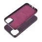 Kryt Leather Mag Cover na Apple iPhone 15 Plus Elegantní  MagSAFE  Tmavě fialový (violet) 