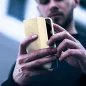 Peněženkové pouzdro Sensitive Book na Apple iPhone 15 Plus Zlatý 