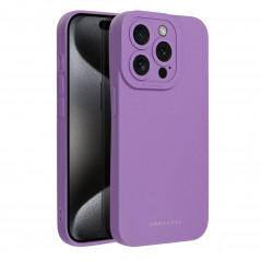 Kryt Roar Luna na Apple iPhone 15 Pro Jednobarevný, Stylový, Estetický doplněk  Fialový (Violet) 