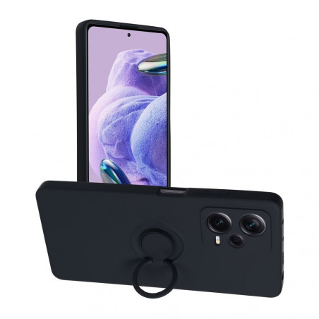 Kryt Silicone ring na XIAOMI Redmi Note 12 Pro Plus 5G Černý 