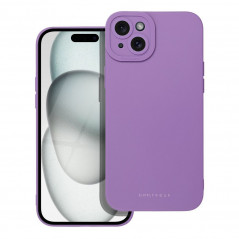 Kryt Roar Luna na Apple iPhone 15 Plus Jednobarevný, Stylový, Estetický doplněk  Fialový (Violet) 