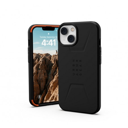 Kryt Urban Armor Gear Civilian na Apple iPhone 14 Plus Prémiové pouzdro  MagSAFE  Černý