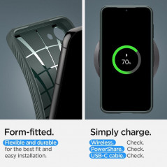 Kryt Spigen  Liquid Air na Samsung Galaxy S23 5G Temně zelená 
