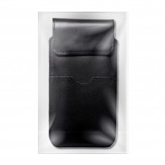 Univerzální pouzdro, Pouzdro na opasek ROYAL - Leather universal flap pocket na Apple iPhone 5 5S Černý 