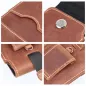 Univerzální pouzdro, Pouzdro na opasek ROYAL - Leather universal flap pocket na Apple iPhone 5 5S Hnědý 