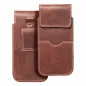 Univerzální pouzdro, Pouzdro na opasek ROYAL - Leather universal flap pocket na Apple iPhone 6 6S Plus Hnědý 