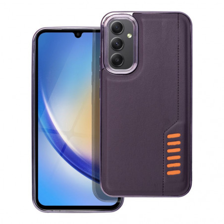 Kryt MILANO na Samsung Galaxy A34 Tmavě fialový (purple) 