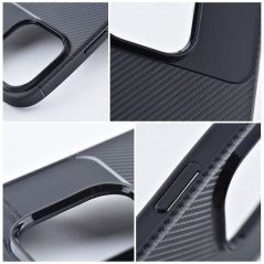 Kryt CARBON PREMIUM na Apple iPhone 15 Elegantní  Černý 