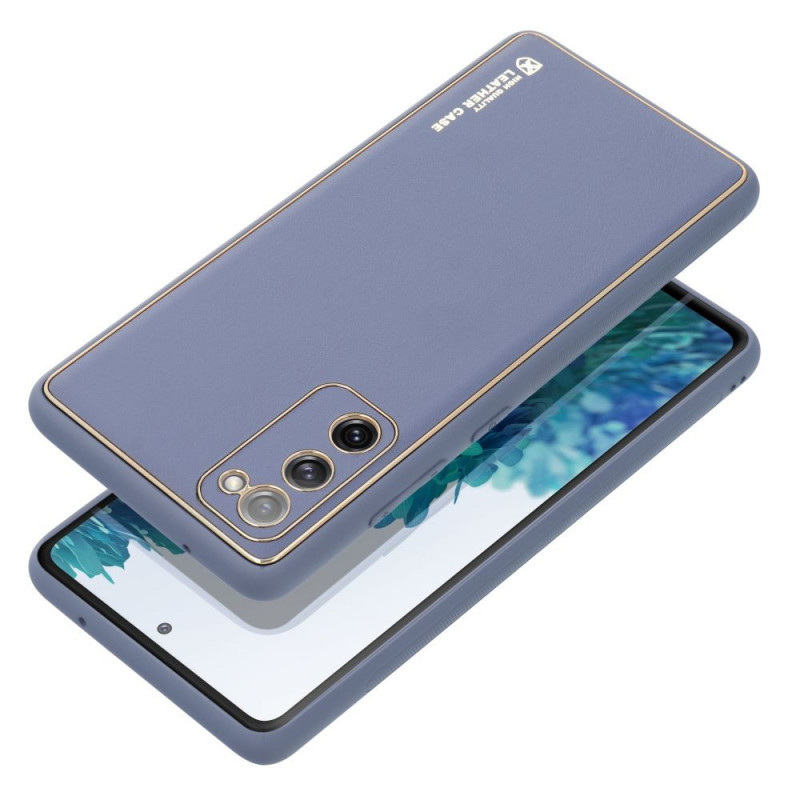 Kryt LEATHER na Samsung Galaxy A34 Modrý 