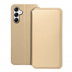 Peněženkové pouzdro Dual Pocket book na Samsung Galaxy A14 5G Zlatý 