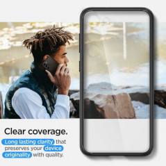 Kryt Spigen Ultra Hybrid na Samsung Galaxy S23 5G Křišťálově čistý  Matná černá 