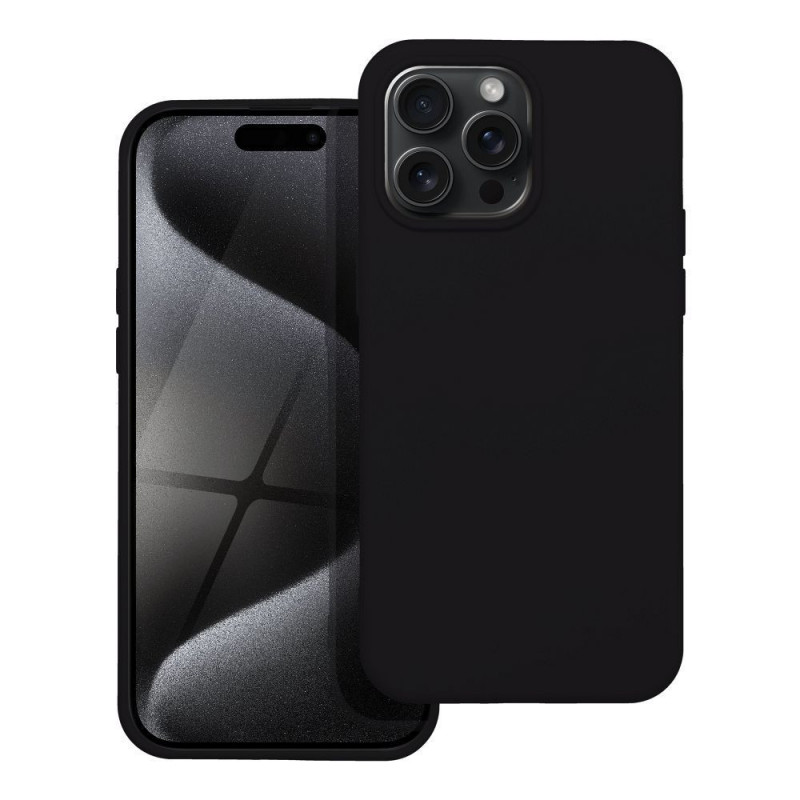 Kryt Silicone na Apple iPhone 15 Pro Max Elegantní  Černý 