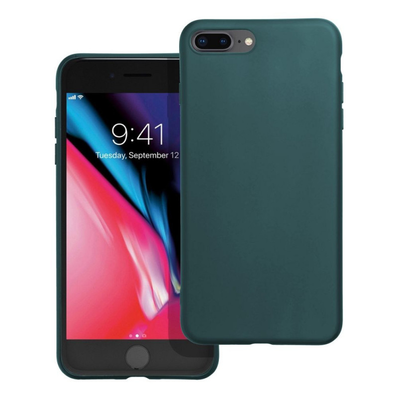 Kryt MATT na Apple iPhone 8 Plus Tmavě zelený 