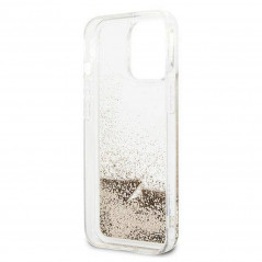 Kryt Guess Liquide Glitter Charms na Apple iPhone 14 Pro Elegantní  Zlatý 