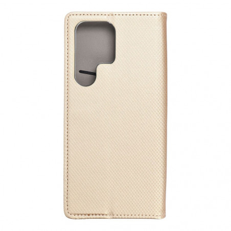 Peněženkové pouzdro Smart Case Book na Samsung Galaxy S23 Ultra 5G Zlatý