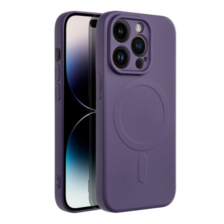 Kryt Silicone Mag Cover na Apple iPhone 14 Pro MagSAFE  Fialový (Purple) 