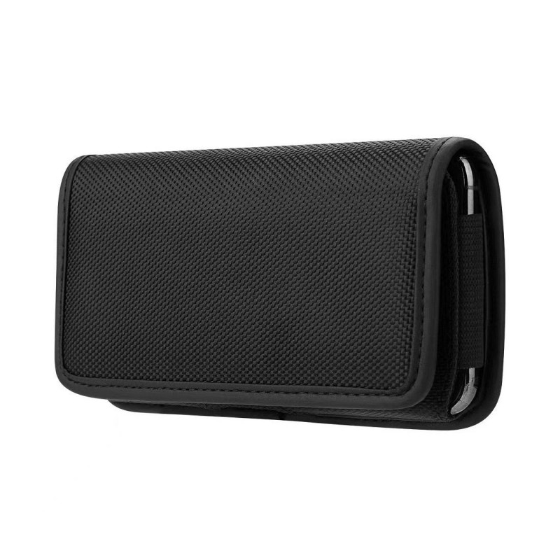 Univerzální pouzdro, Horizontální pouzdro Horizontal Belt Holster OXFORD na Apple iPhone 11 Černý 