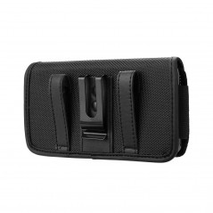 Univerzální pouzdro, Horizontální pouzdro Horizontal Belt Holster OXFORD na Apple iPhone 11 Černý 