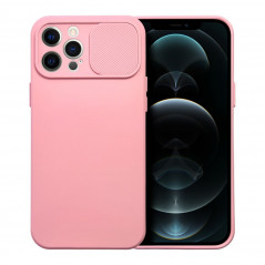 Kryt Slide na Apple iPhone 12 Pro Světle růžový