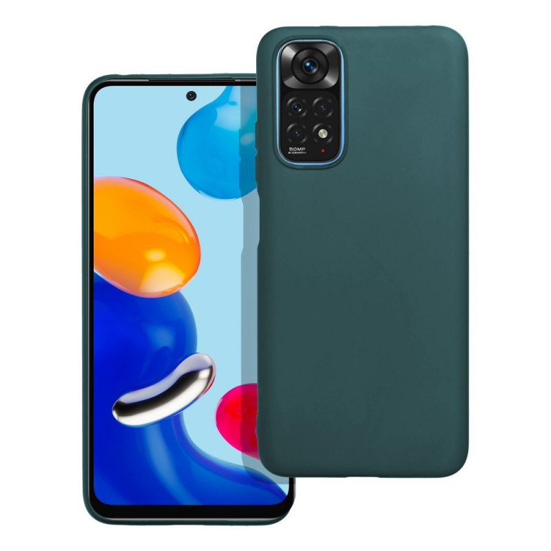 Kryt MATT na XIAOMI Redmi Note 11 Tmavě zelený 