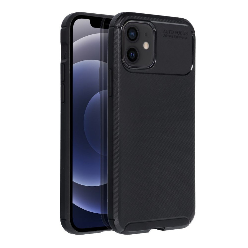 Kryt CARBON PREMIUM na Apple iPhone 12 Pro Elegantní  Černý 