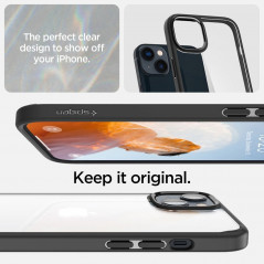 Kryt Spigen Ultra Hybrid na Apple iPhone 14 Plus Křišťálově čistý  Matná černá 