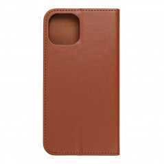 Peněženkové pouzdro Leather case SMART PRO na Apple iPhone 14 Elegantní  Hnědý