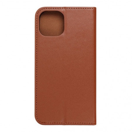 Peněženkové pouzdro Leather case SMART PRO na Apple iPhone 14 Elegantní  Hnědý 