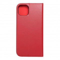 Peněženkové pouzdro Leather case SMART PRO na Apple iPhone 14 Plus Elegantní  Vinově červený