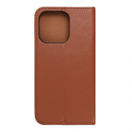 Peněženkové pouzdro Leather case SMART PRO na Apple iPhone 14 Pro Elegantní  Hnědý