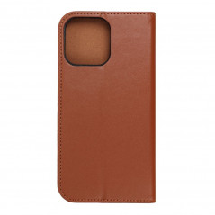 Peněženkové pouzdro Leather case SMART PRO na Apple iPhone 14 Pro Max Elegantní  Hnědý 