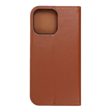 Peněženkové pouzdro Leather case SMART PRO na Apple iPhone 14 Pro Max Elegantní  Hnědý 