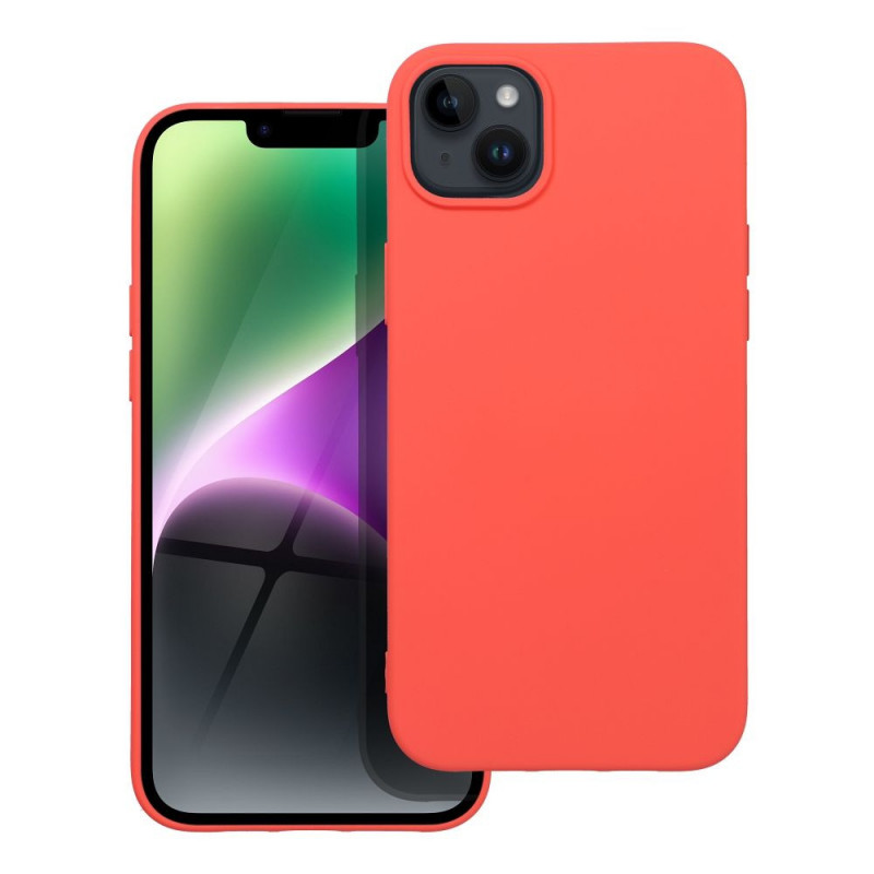 Kryt Silicone na Apple iPhone 14 Plus Elegantní  Broskvový 