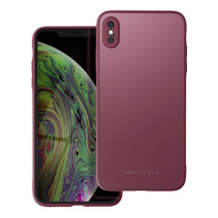 Kryt Roar Matte Glass na Apple iPhone X Stylový  Vinově červený 