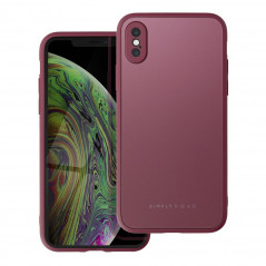 Kryt Roar Matte Glass na Apple iPhone X Stylový  Vinově červený