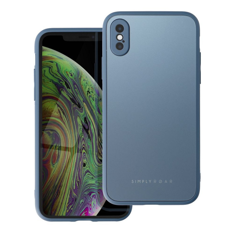 Kryt Roar Matte Glass na Apple iPhone X Stylový  Modrý 