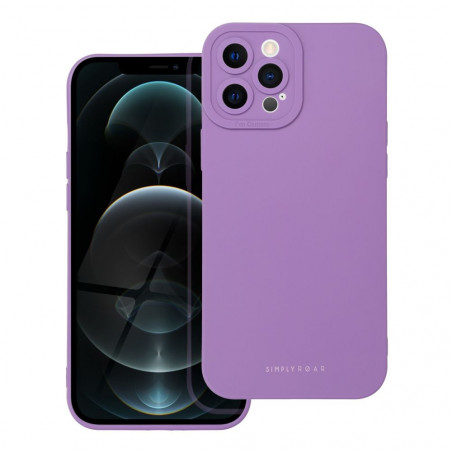 Kryt Roar Luna na Apple iPhone 12 Pro Max Jednobarevný, Stylový, Estetický doplněk  Fialový (Violet) 