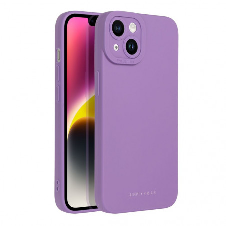 Kryt Roar Luna na Apple iPhone 14 Jednobarevný, Stylový, Estetický doplněk  Fialový (Violet) 