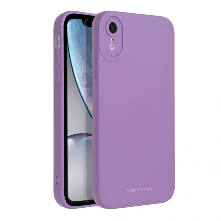 Kryt Roar Luna na Apple iPhone XR Jednobarevný, Stylový, Estetický doplněk  Fialový (Violet) 