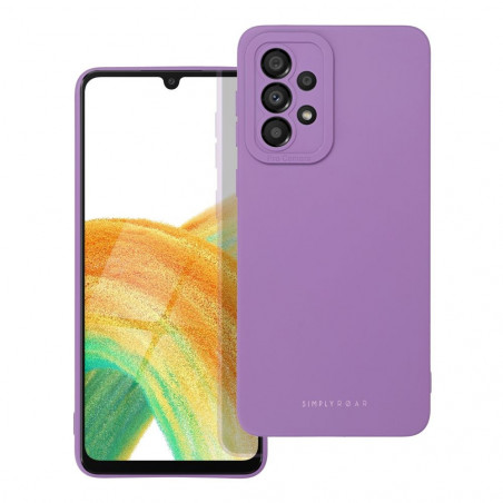 Kryt Roar Luna na Samsung Galaxy A33 Jednobarevný, Stylový, Estetický doplněk  Fialový (Violet) 