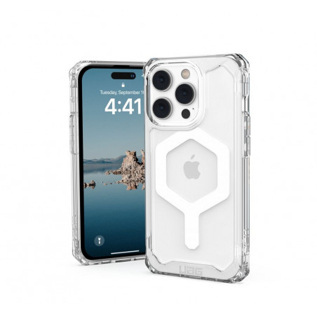 Kryt Urban Armor Gear Plyo na Apple iPhone 14 Pro Prémiové pouzdro  MagSAFE  Průhledný