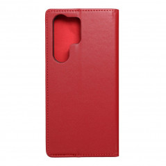 Peněženkové pouzdro Leather case SMART PRO na Samsung Galaxy S23 Ultra 5G Elegantní  Vinově červený