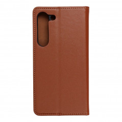 Peněženkové pouzdro Leather case SMART PRO na Samsung Galaxy S23 5G Elegantní  Hnědý