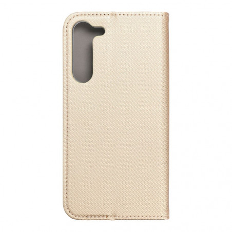 Peněženkové pouzdro Smart Case Book na Samsung Galaxy S23 Plus 5G Zlatý 