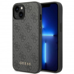 Kryt Guess 4G Gold Logo na Apple iPhone 14 Plus Elegantní  Šedý