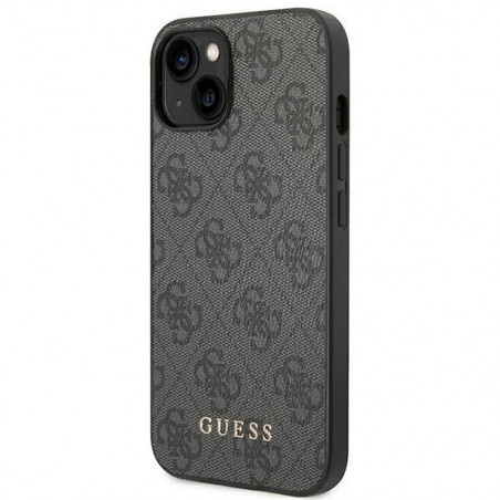 Kryt Guess 4G Gold Logo na Apple iPhone 14 Plus Elegantní  Šedý