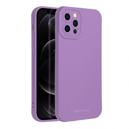 Kryt Roar Luna na Apple iPhone 12 Pro Jednobarevný, Stylový, Estetický doplněk  Fialový (Violet) 