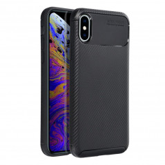 Kryt CARBON PREMIUM na Apple iPhone X Elegantní  Černý