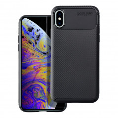 Kryt CARBON PREMIUM na Apple iPhone X Elegantní  Černý 