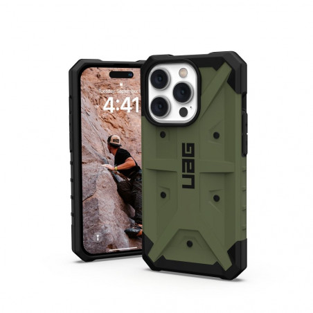 Kryt Urban Armor Gear Pathfinder na Apple iPhone 14 Pro Max Prémiové pouzdro  MagSAFE  Olivový